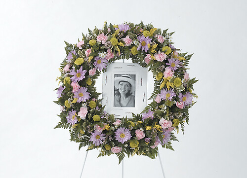 Mixed Flower Standing Wreath